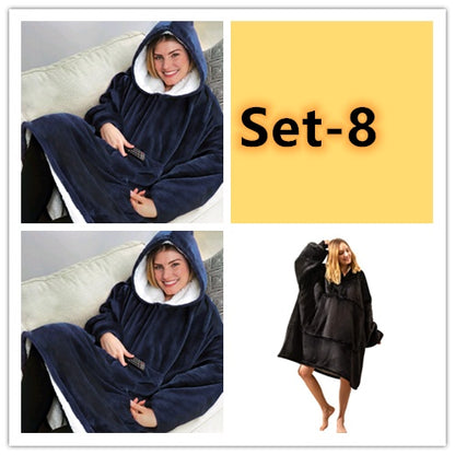 Lazy Pullover TV Blanket Outdoor Cold Clothing