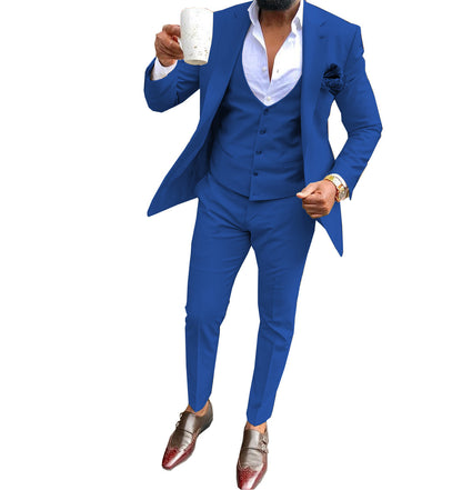 Men's three-piece casual business suit