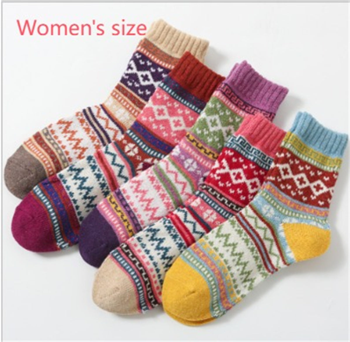 Winter Thick Warm Stripe Woolen Socks Casual Sock Business Socks