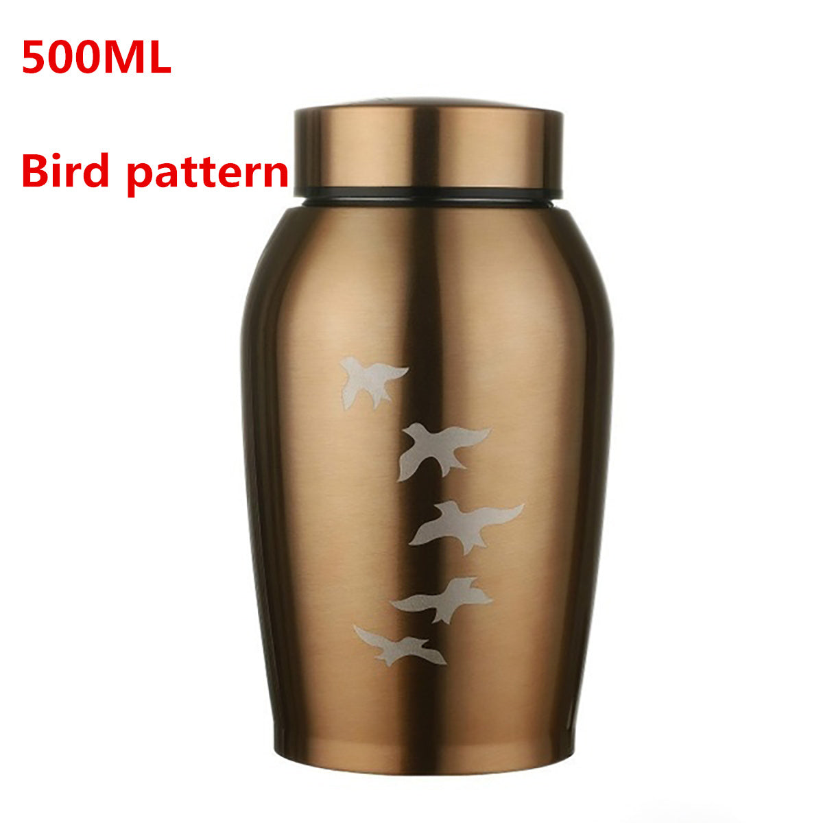 Stainless steel commemorative pet jar