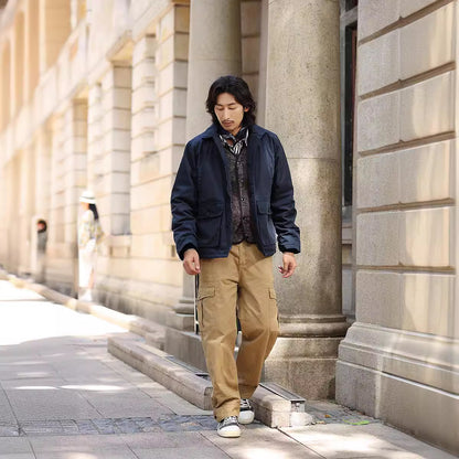 Men's extra-thick printed cotton jacket