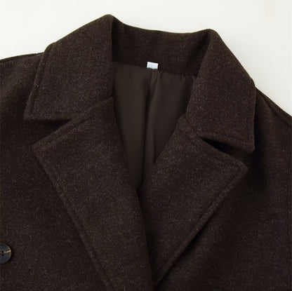 Double wool coat for women