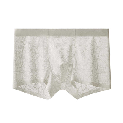 Fiberglass Antibacterial Camellia Couple Nude Feel Shorts