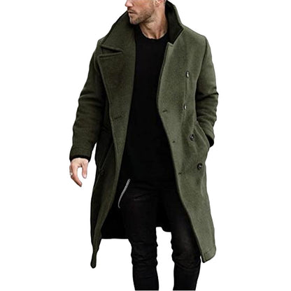 Men's Woolen Coat Thickened Coat