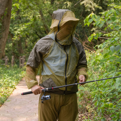 Anti-mosquito Clothing Men's Summer Outdoor Fishing Mountaineering Two-Piece Set