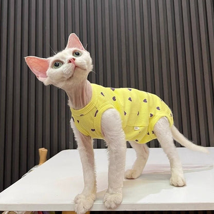 Summer High Elastic Comfortable Bellyband Prevent Catching Cold Air Conditioning Four-legged Pet Clothing Vest