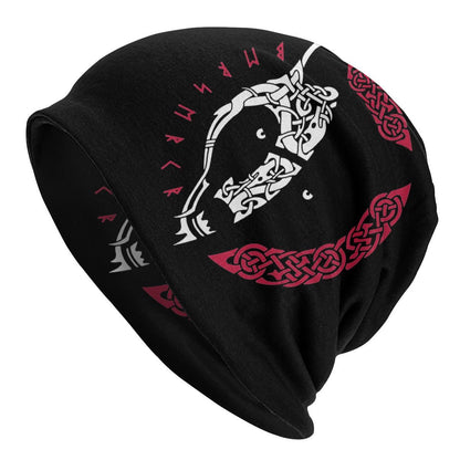 Sleeve Cap Double-layer Elastic Viking Totem Wolf Hipster Street Dance