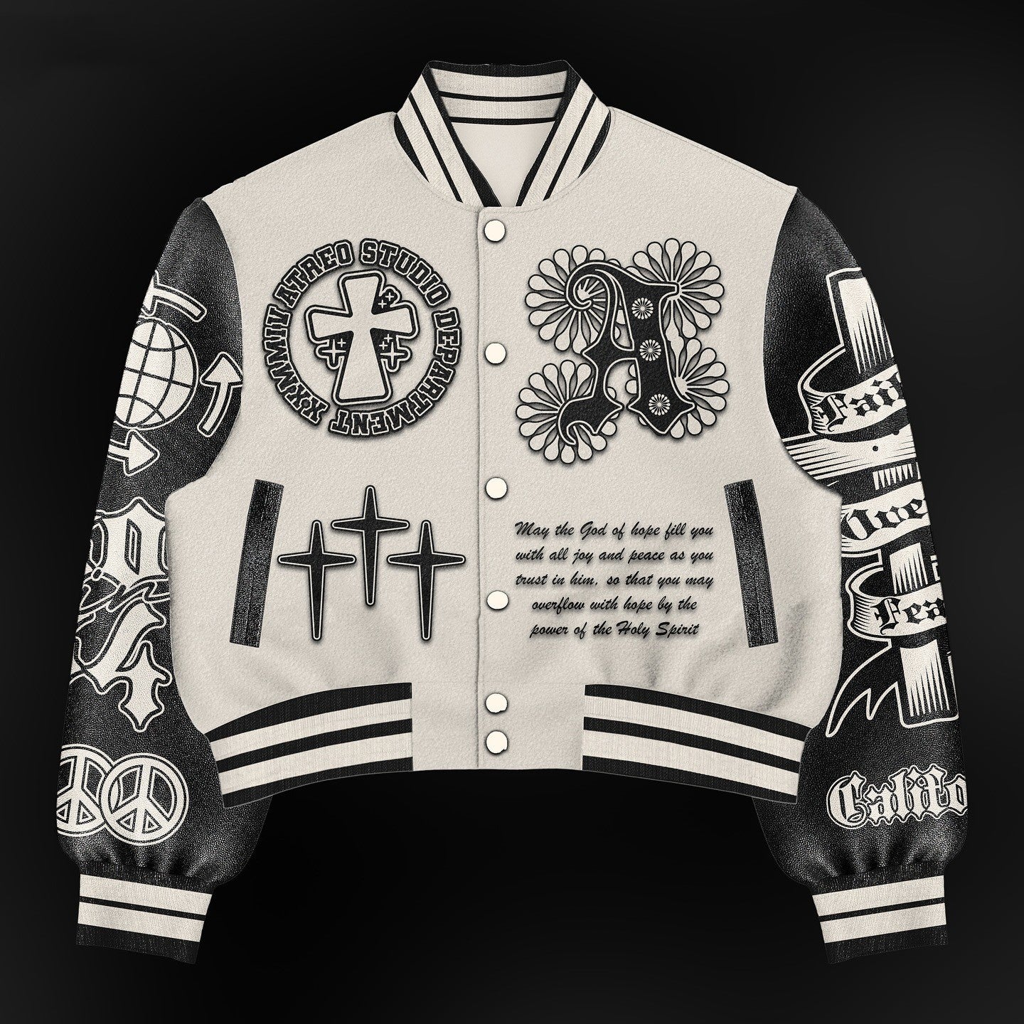 Fashion Casual Printed Polyester Sweater