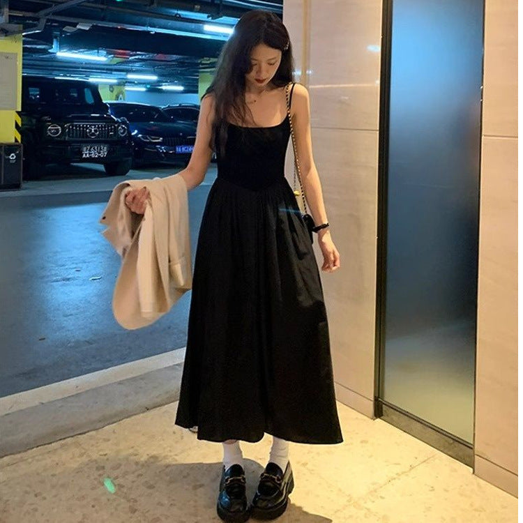 A-Line Slip Dress Hepburn Style Little Black Dress