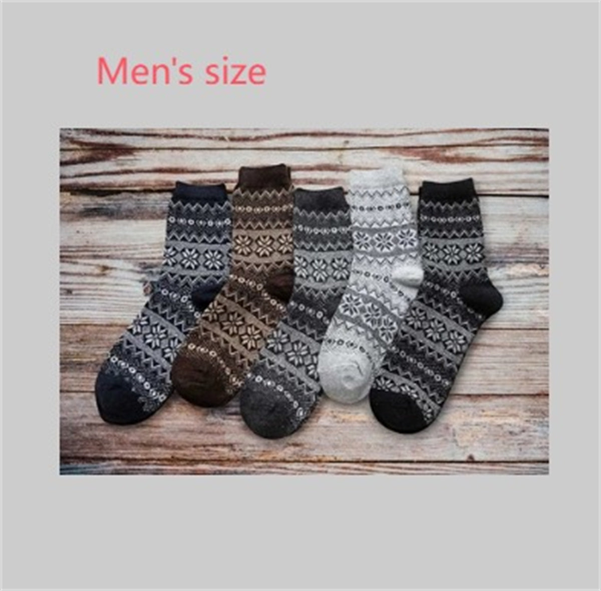 Winter Thick Warm Stripe Woolen Socks Casual Sock Business Socks