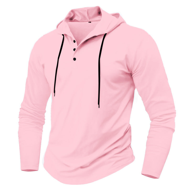 Sports Fitness Hooded Long Sleeve Men's Top