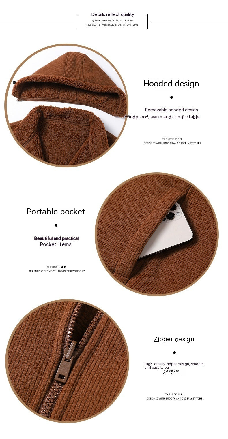Fleece Sweater Men's Polar Fleece Jacket Outdoor