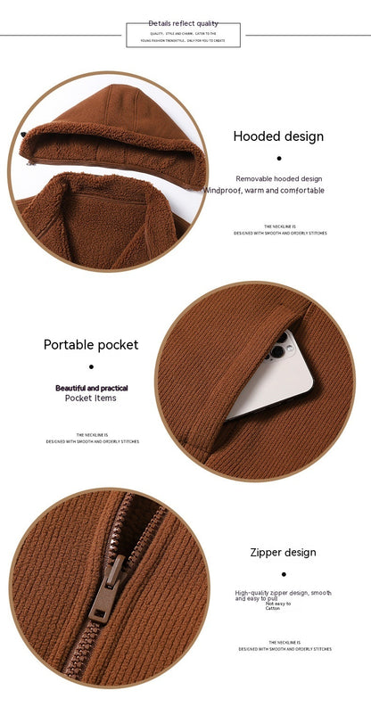Fleece Sweater Men's Polar Fleece Jacket Outdoor