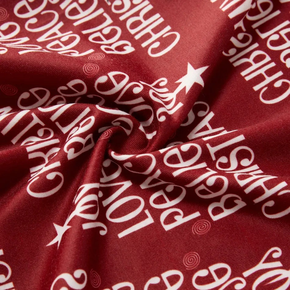 Women's Christmas Parent-child Set Printed Homewear Pajamas Two-piece Set