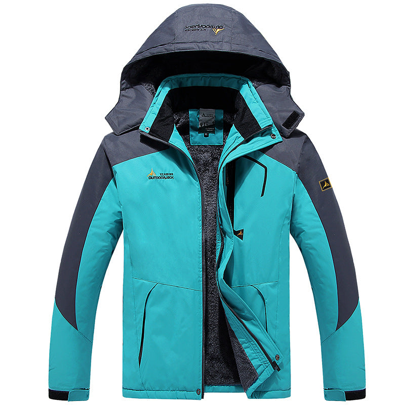 Mountaineering Clothing Couple Warm Cold-proof Cotton-padded Coat Plus Size