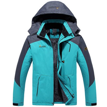 Mountaineering Clothing Couple Warm Cold-proof Cotton-padded Coat Plus Size