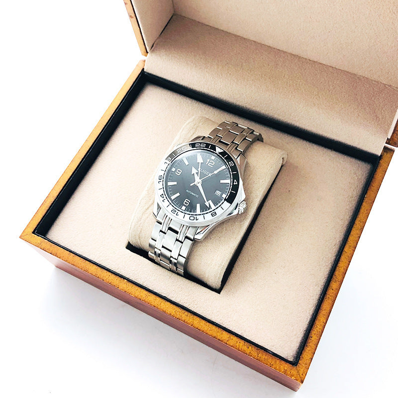 Sports luminous steel strap men's watch