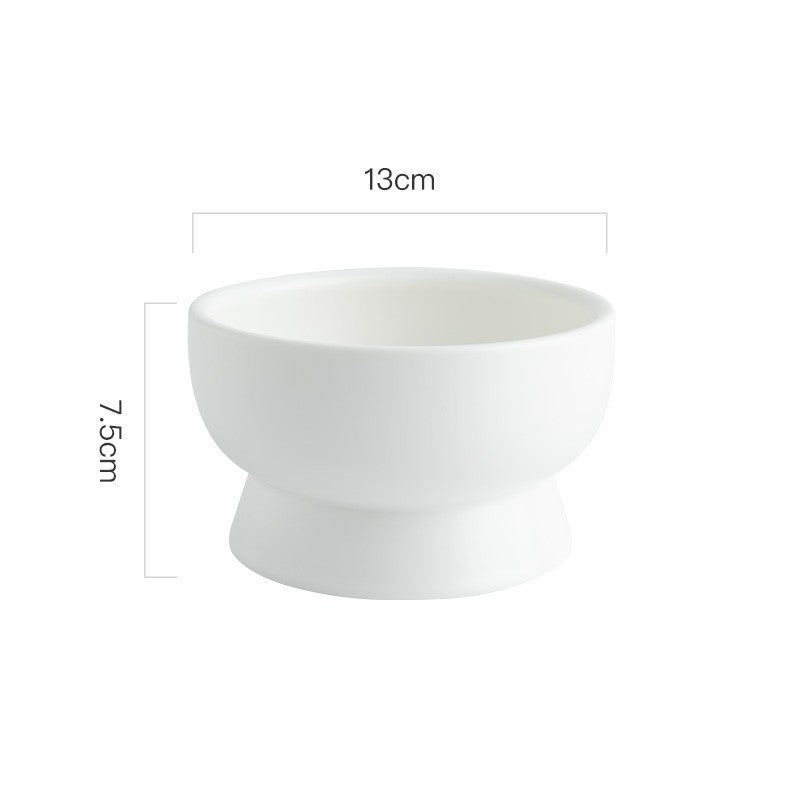 Ceramic Pet Bowl Blackproof Chin Eater