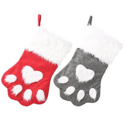 Christmas long-haired pet stockings
