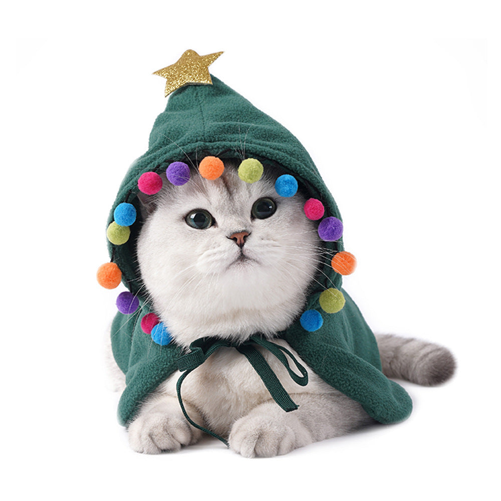 Pet Cat Dog Hat Headgear Scarf Cloak Makeover