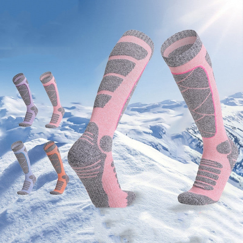 Women's Autumn and Winter Warm Outdoor Sports Socks Terry Sock