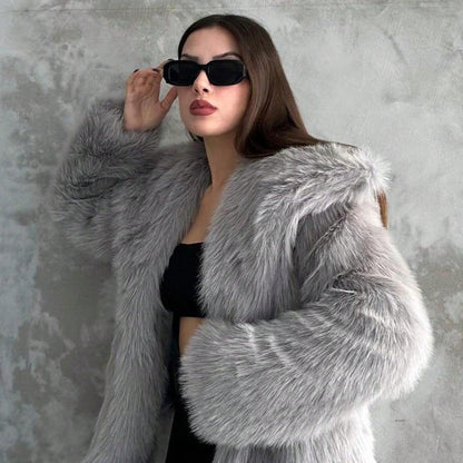 Women's Faux Fur Coat Short Chic