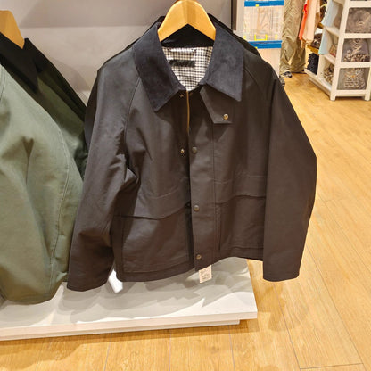 Japanese Single Men's Casual Short Jacket Autumn New Loose