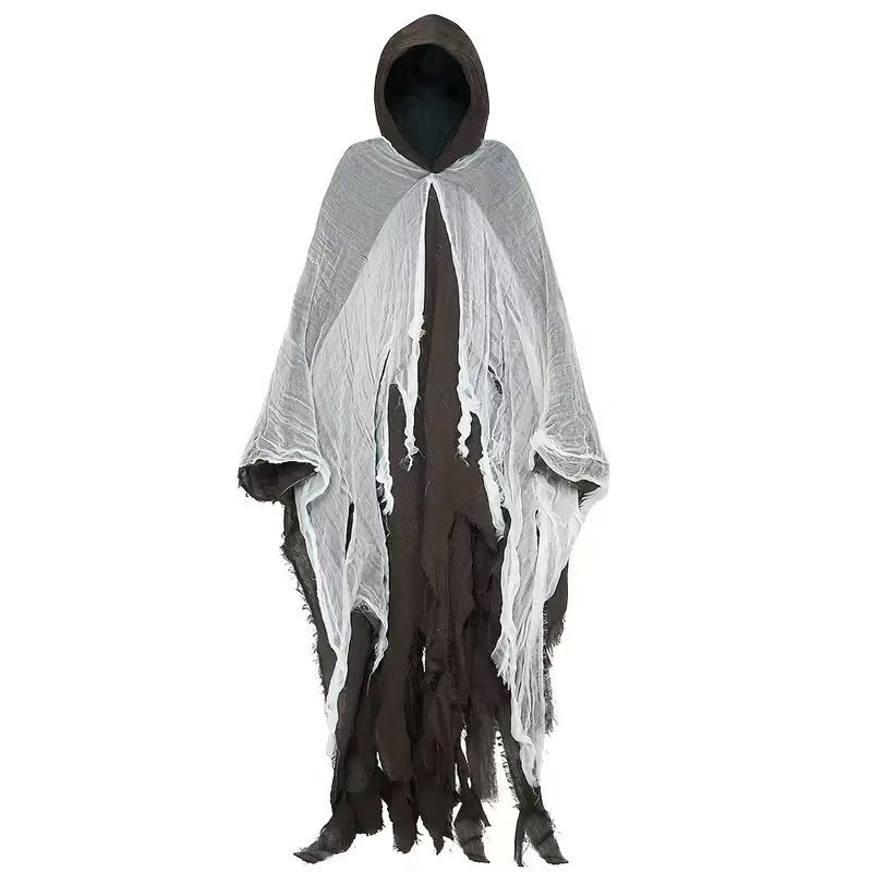Halloween Witch Cloak, Skull Patterned Clothing, Death Costume, Props