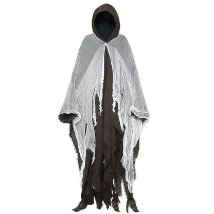 Halloween Witch Cloak, Skull Patterned Clothing, Death Costume, Props