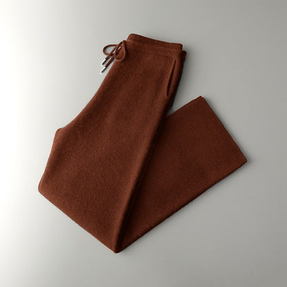 Men's New Cashmere Pants Square Meters Thickening Wide Leg Pants