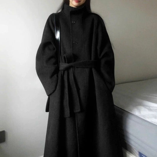 Women's New Wool Coat Petite Korean Mid-length