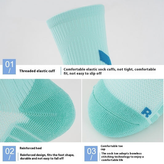 Men's Breathable Quick-dry Basketball Terry Sock