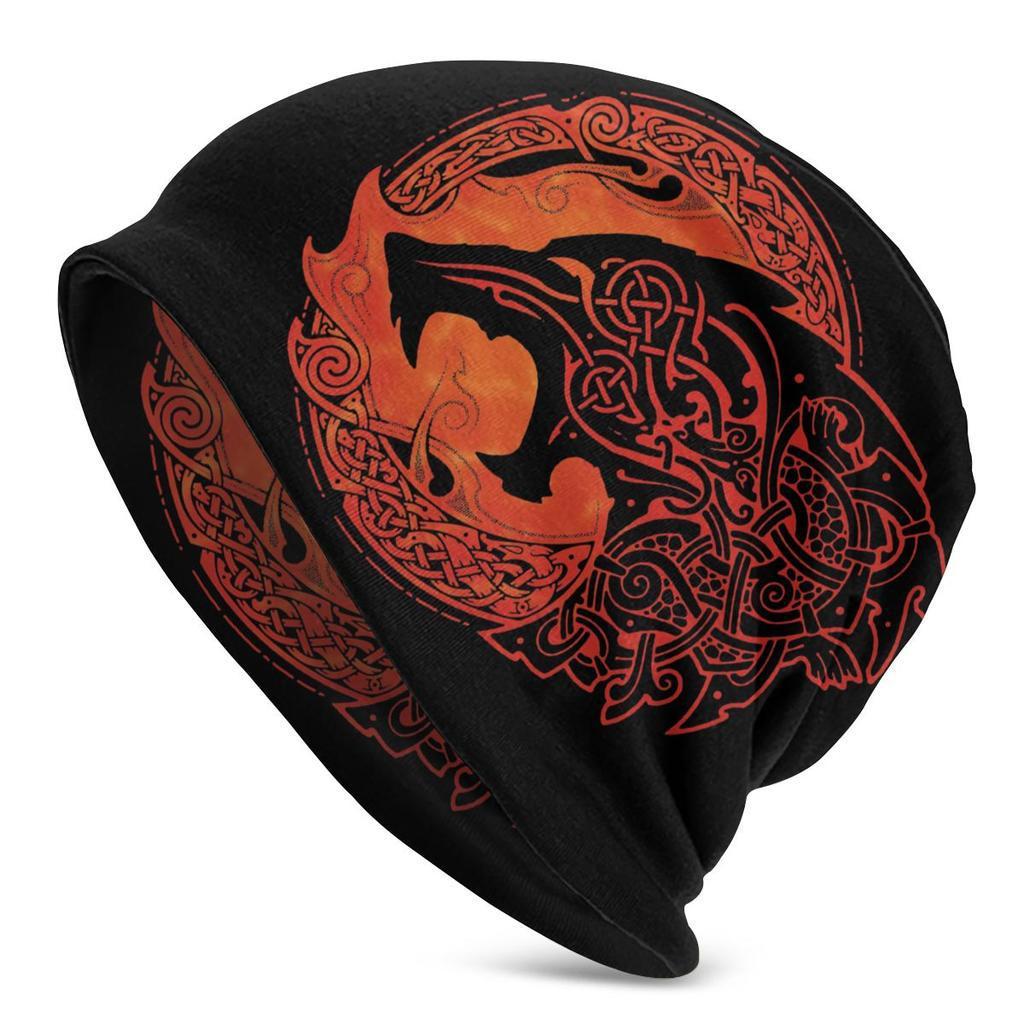 Sleeve Cap Double-layer Elastic Viking Totem Wolf Hipster Street Dance