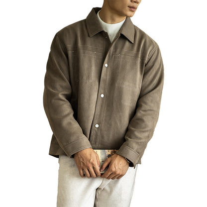 Retro Style Men's New Autumn Clothes Multi-pocket Jacket