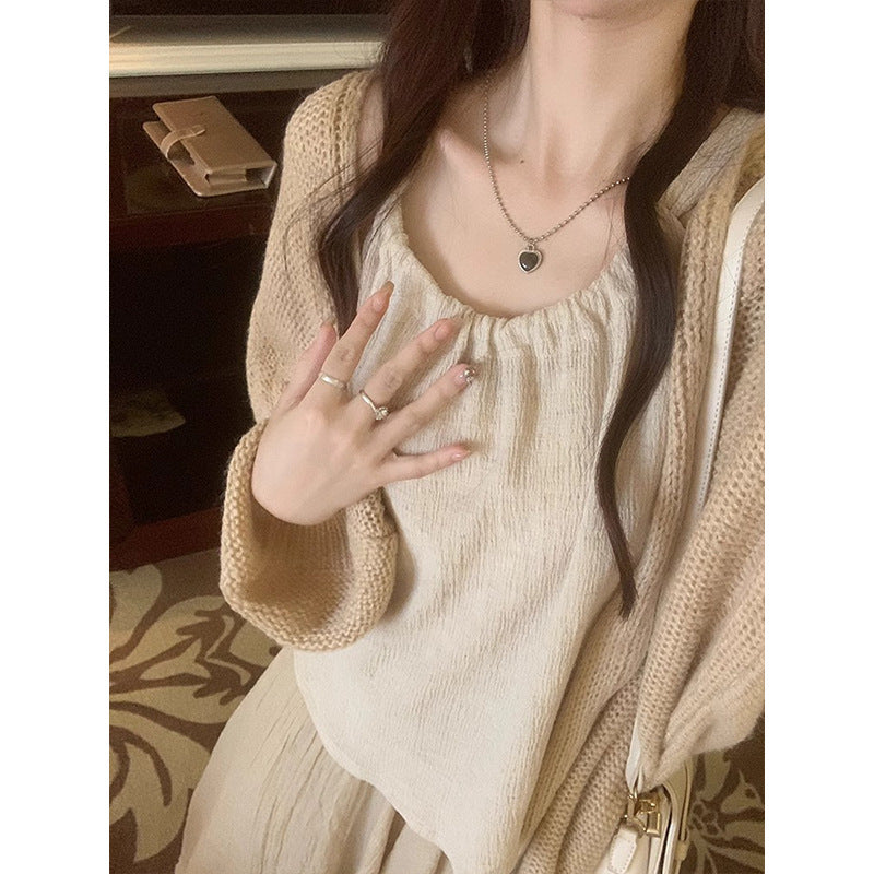 Autumn Wear Petite Set Long Dress