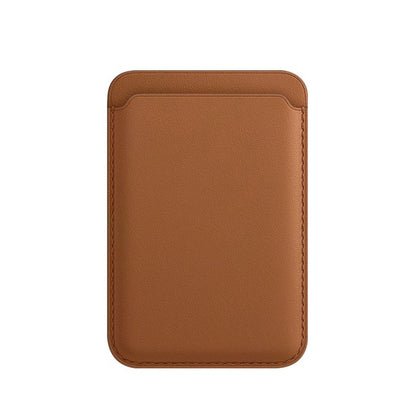 For Magsafe Magsafe Magnetic Luxury Leather Card Holder Wallet Case For 14 Pro Max 13 12 Phone Bag Adsorption Accessories Cover