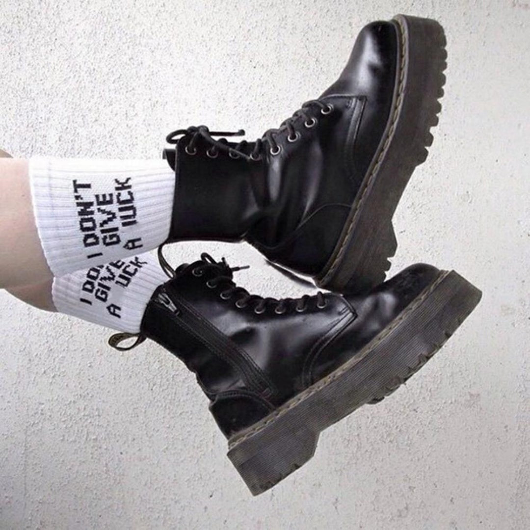 Hot Sale English Letters FUCK Letters Cotton Sock