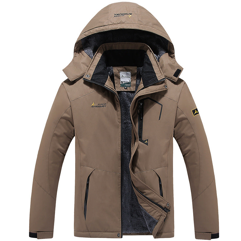 Mountaineering Clothing Couple Warm Cold-proof Cotton-padded Coat Plus Size