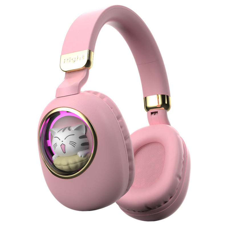 New Shiny Cute Cartoon Pet Wireless Headphones