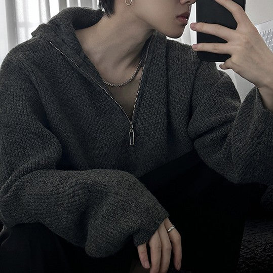 High-grade Knitted Baggy Coat Sweater