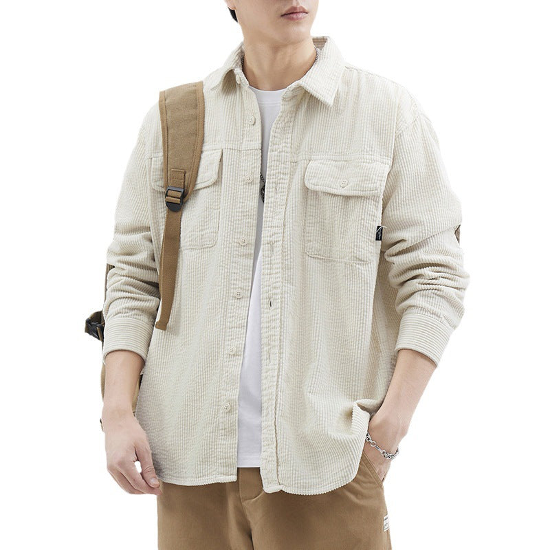 American Retro Patchwork Fashion Brand Casual Jacket for Men