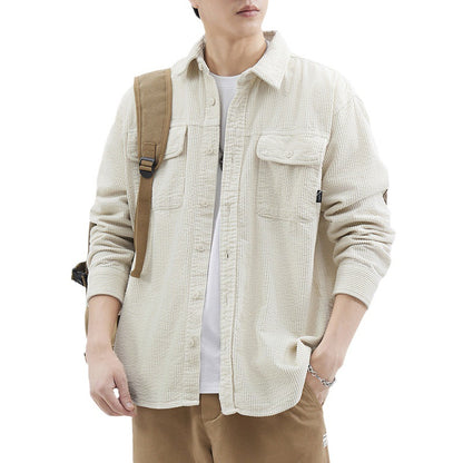 American Retro Patchwork Fashion Brand Casual Jacket for Men