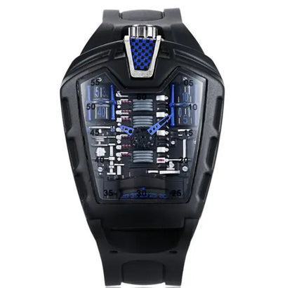 Men's Hollow Watch Ghost Silica Silicone Bracelet Quartz Watch Cool Relogio Men Watch Skeleton Ghost Student Clock