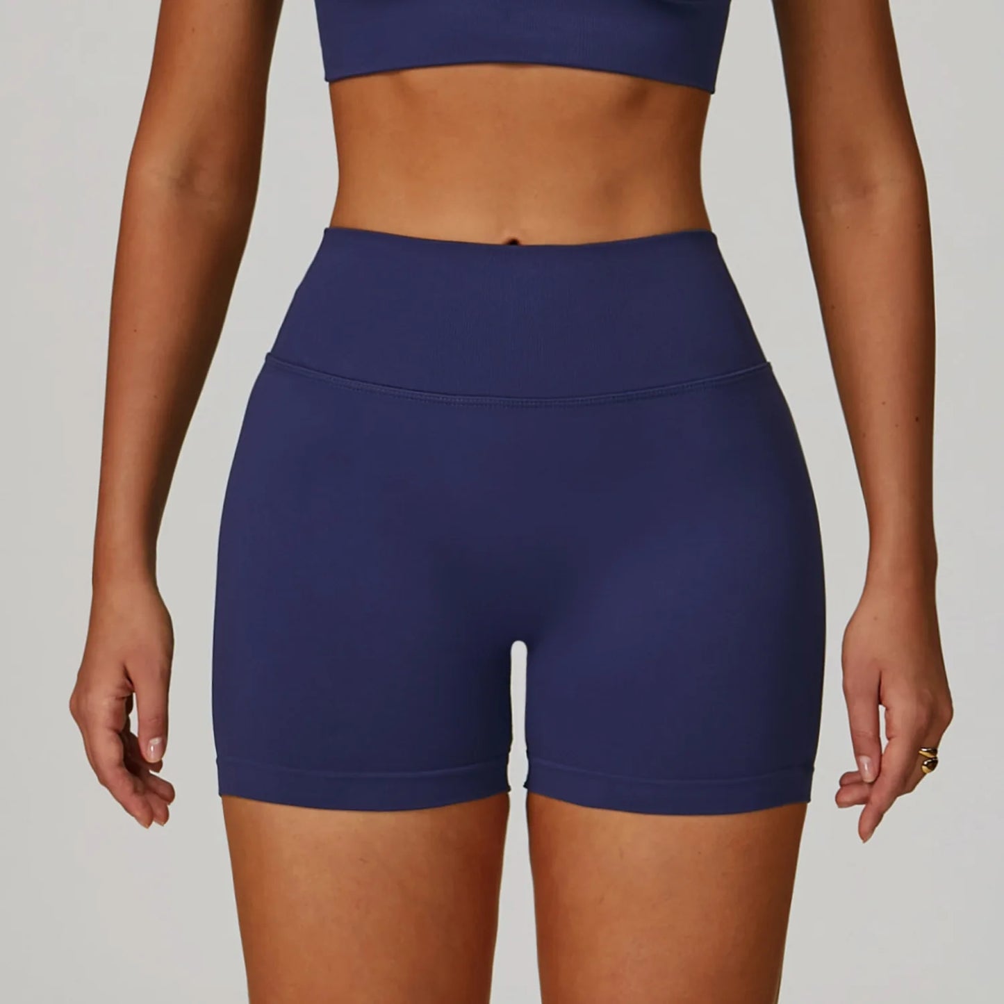 New Arrivals Seamless V-shape Yoga Shorts Shapewear Butt Lifting Fitness Biker Gym Wear Nude Feel High Stretch Women's Shorts