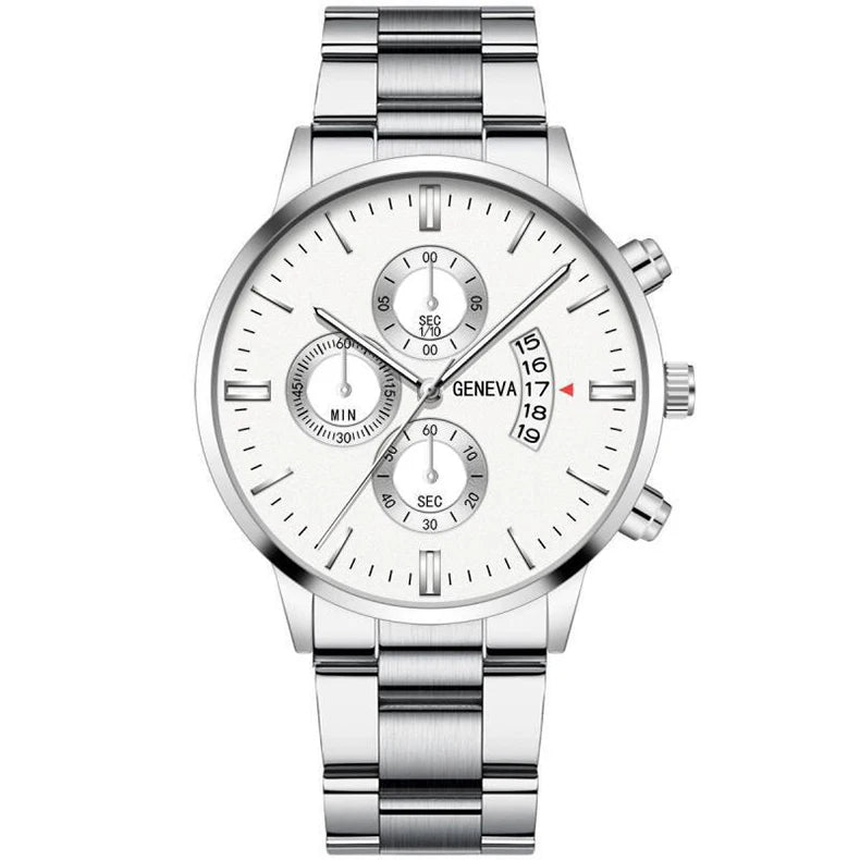 Business Men's Watch Luxury Dial Men's Leisure Quartz Watch Fashion Wristwatch