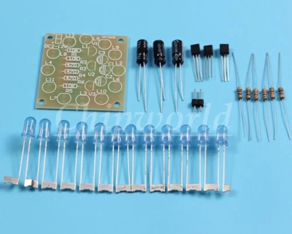 DIY kit electronics LED circuit board kits LED light electronic components DIY manufacturing kit spare parts student laboratory