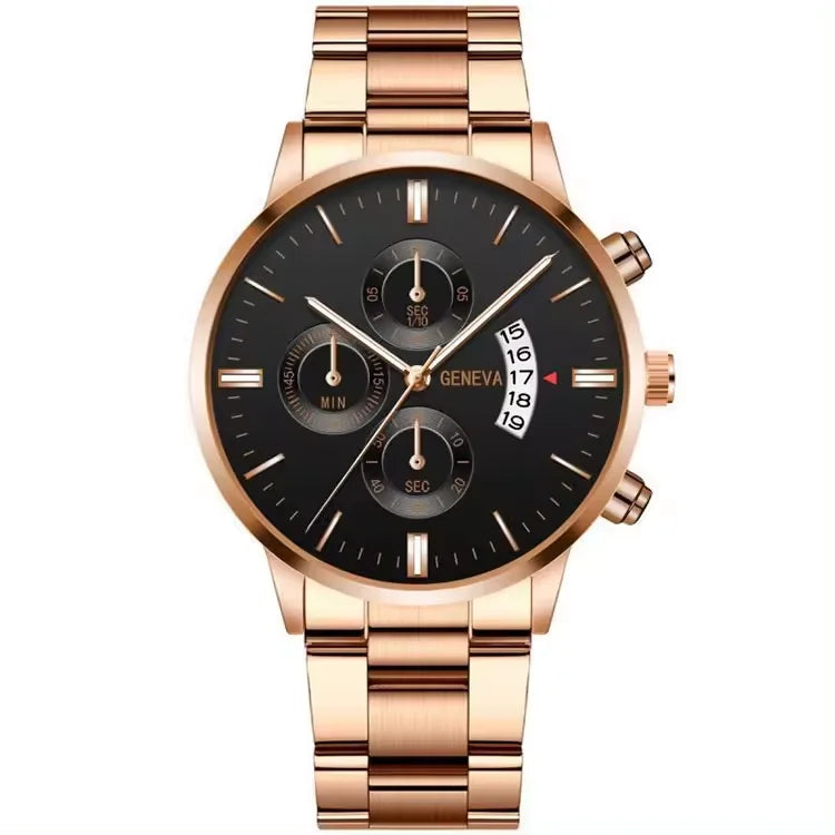 Business Men's Watch Luxury Dial Men's Leisure Quartz Watch Fashion Wristwatch