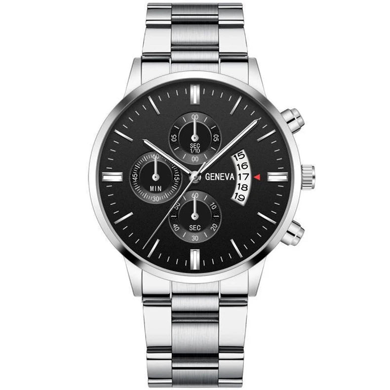 Business Men's Watch Luxury Dial Men's Leisure Quartz Watch Fashion Wristwatch