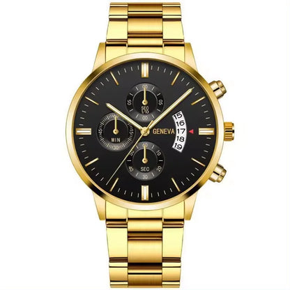 Business Men's Watch Luxury Dial Men's Leisure Quartz Watch Fashion Wristwatch
