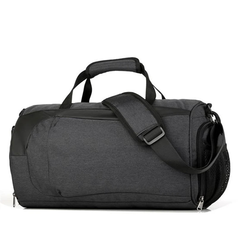 High Quality Durable Waterproof Foldable Sport Gym Bag Light Oxford Cloth Travel Duffel Rock Style Custom Pattern Outdoors